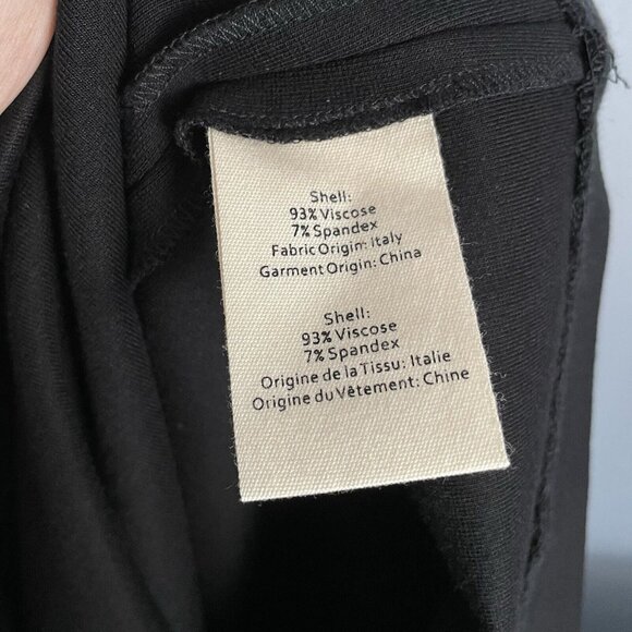 L'AGENCE Khamilla Pencil Skirt Size XS Black Viscose Stretch Knit - Picture 7 of 7